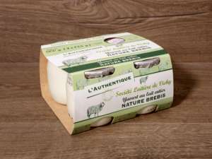 Yaourt pot verre authentique brebis x4